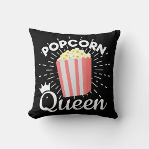 Popcorn Queen Women Girls Movie Popcorn Lover Kussen
