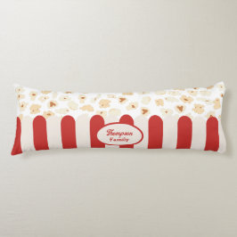 Popcorn Retro Film Bioscoop Monogram Lichaamskussen