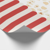 Popcorn Retro Film Cinema Cadeaupapier (Hoek)