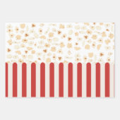 Popcorn Retro Film Cinema Inpakpapier Vel (Voorkant)