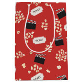 Popcorn Retro Film Cinema Medium Cadeauzakje (Voorkant)