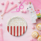 Popcorn Retro Film Cinema Papieren Bordje (Feest)