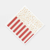 Popcorn Retro Film Cinema Servet (Hoek)