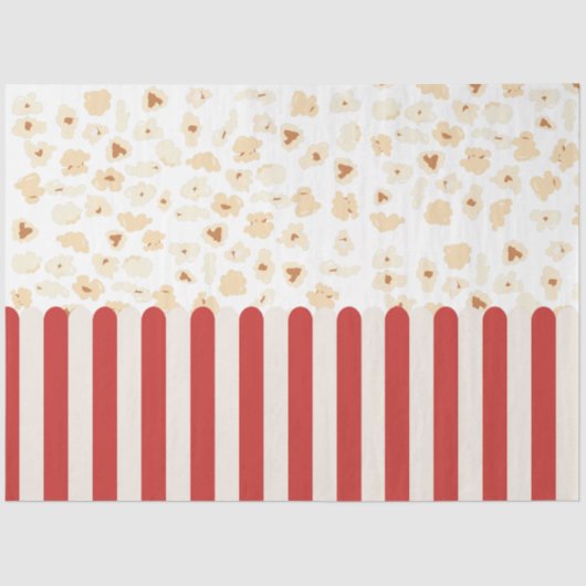 Popcorn Retro Film Cinema Tissuepapier (Voorkant)