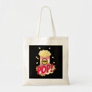 Popcorn Retro Funny Tote Bag