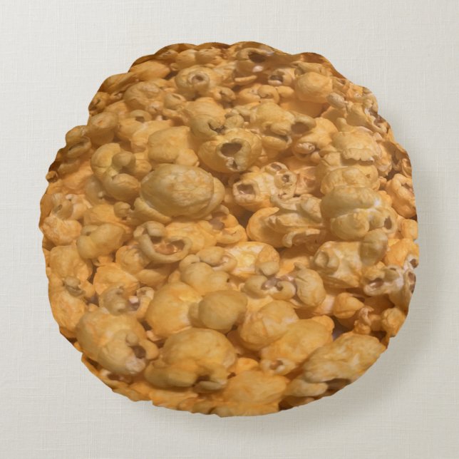 Popcorn Rond Kussen (Voorkant)