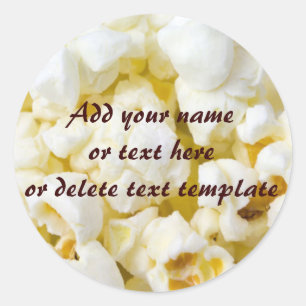 Popcorn Ronde Sticker