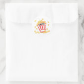 Popcorn Ronde Sticker (Tas)