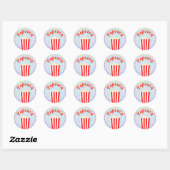Popcorn Ronde Sticker (Vel)