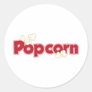 Popcorn Ronde Sticker