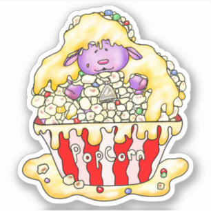 Popcorn Sheep   Sticker