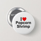 Popcorn Shrimp Ronde Button 5,7 Cm (Voorkant /achterkant)