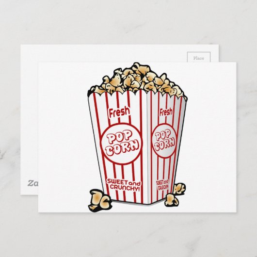 popcorn snack briefkaart (Voorkant / Achterkant)