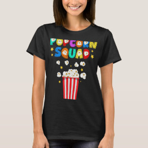 Popcorn Squad Film Theater Liefhebber Theater Nerd T-shirt