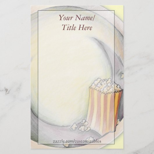 Popcorn Stationery Briefpapier (Voorkant)