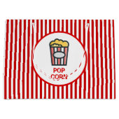 Popcorn striped groot cadeauzakje (Voorkant)