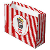Popcorn striped groot cadeauzakje (Achterkant Gekanteld)