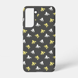 Popcorn telefoonhoesje (donkergrijs en botergeel) samsung galaxy hoesje