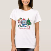 Popcorn, Telly, Tree, Kerstfilms en Chill T-shirt (Voorkant)