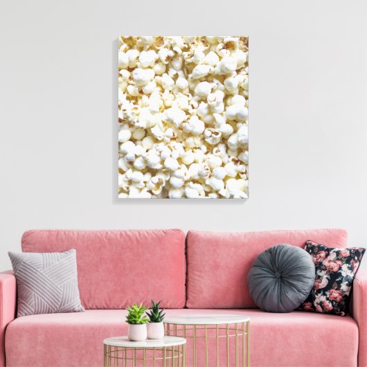 Popcorn texture Photography Bright Decor Canvas Afdruk (Insitu (Woonkamer))