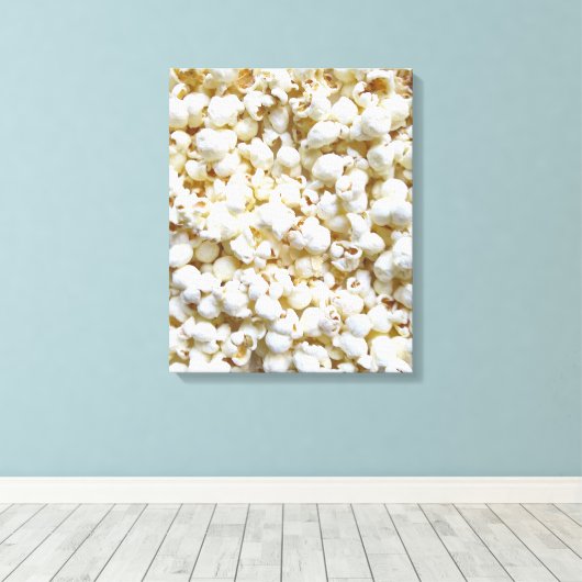 Popcorn texture Photography Bright Decor Canvas Afdruk (Insitu (Houten vloer))