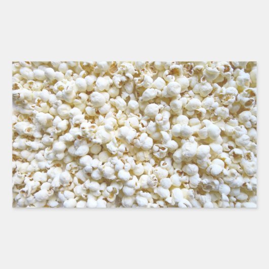 Popcorn texture Photography Bright Decor Rechthoekige Sticker (Voorkant)