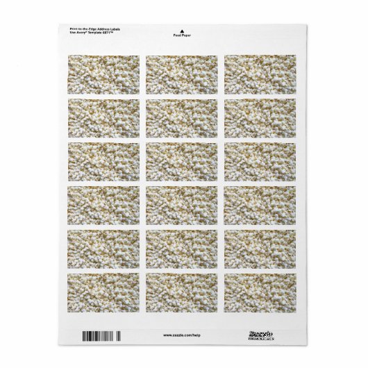 Popcorn texture Photography Etiket (Full Sheet)