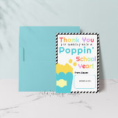 Popcorn Thema Leraar Einde Jaar Dankkaart Kaart