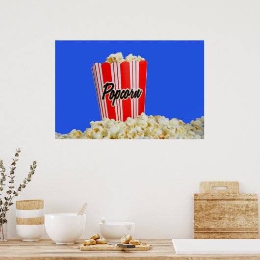 Popcorn Tijd Poster (Keuken)