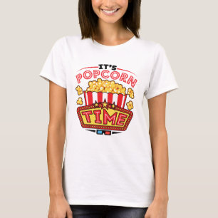 Popcorn Time Movie Cinema Lover T-shirt