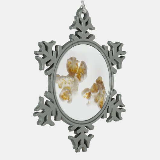 Popcorn Tin Sneeuwvlok Ornament (Links)