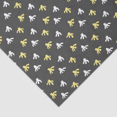 Popcorn Tissue Paper (donkergrijs & botergeel) Tissuepapier (Detail)