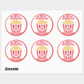 Popcorn Valentijn Sticker Popcorn Favor (Vel)