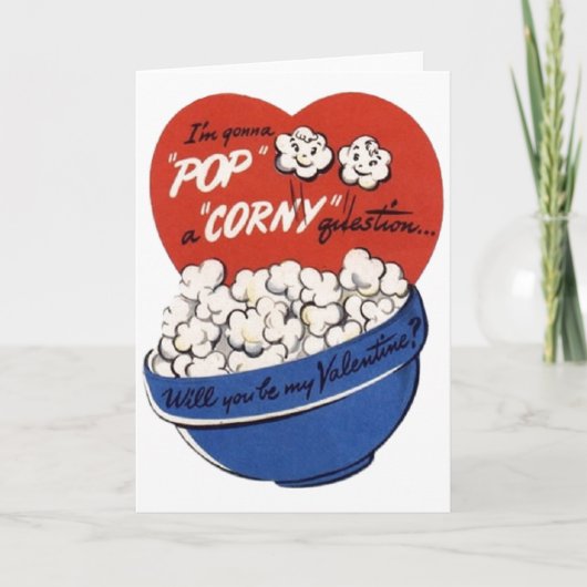  Popcorn Valentijnsdag Kaart (Voorkant)