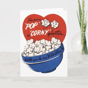  Popcorn Valentijnsdag Kaart