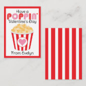 Popcorn Valentijnsdag | Popcorn Valentijnskaart vo Notitiekaartje (Voorkant / Achterkant)