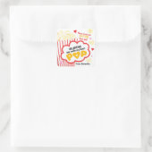 Popcorn Valentijnsdag stickers voor kinderen (Tas)