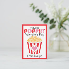 Popcorn Valentijnskaart | Popcorn Valentijnskaart  Notitiekaartje