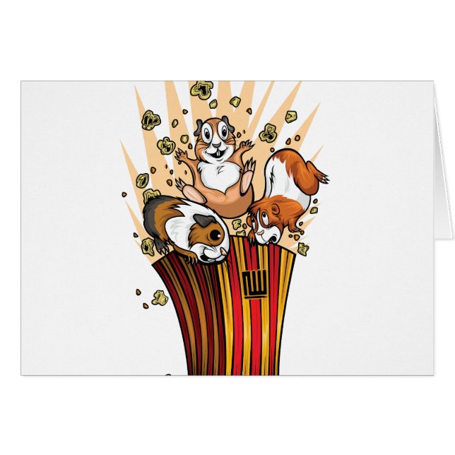 Popcorn van cavia's (Voorkant Horizontaal)