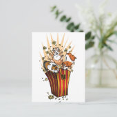 Popcorn van cavia's briefkaart (Staand voorkant)