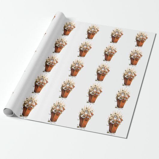 Popcorn van cavia's cadeaupapier (Uitgerold)
