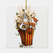Popcorn van cavia's keramisch ornament (Achterkant)