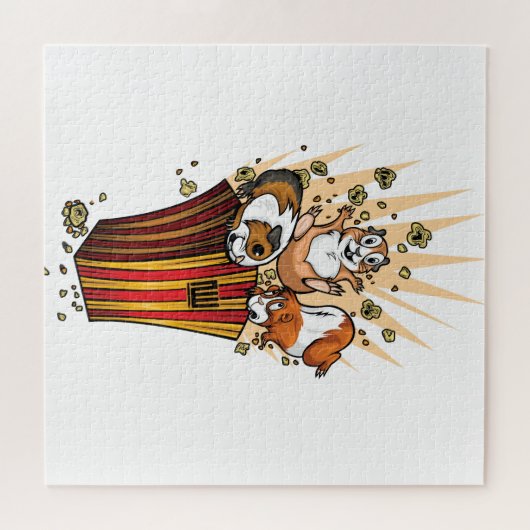 Popcorn van cavia's legpuzzel (Horizontaal)