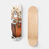 Popcorn van cavia's persoonlijk skateboard (Voorkant)