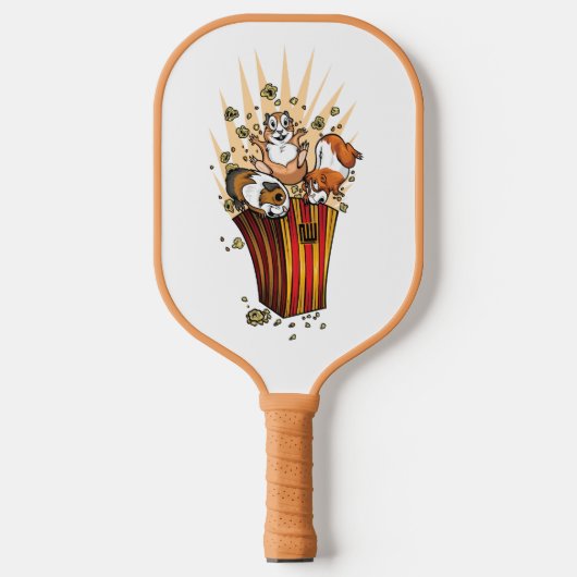 Popcorn van cavia's pickleball paddle (Voorkant)