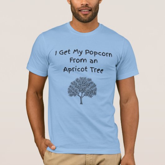 Popcorn Van De Abrikozenboom™ LDS Heren T-shirt (Voorkant)