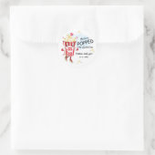 Popcorn Verloving Vraag Ronde Sticker (Tas)