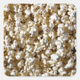 Popcorn Vierkante Sticker