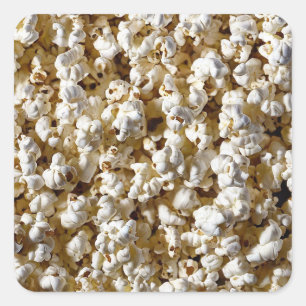 Popcorn Vierkante Sticker