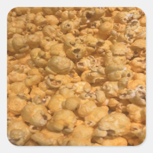 Popcorn Vierkante Sticker